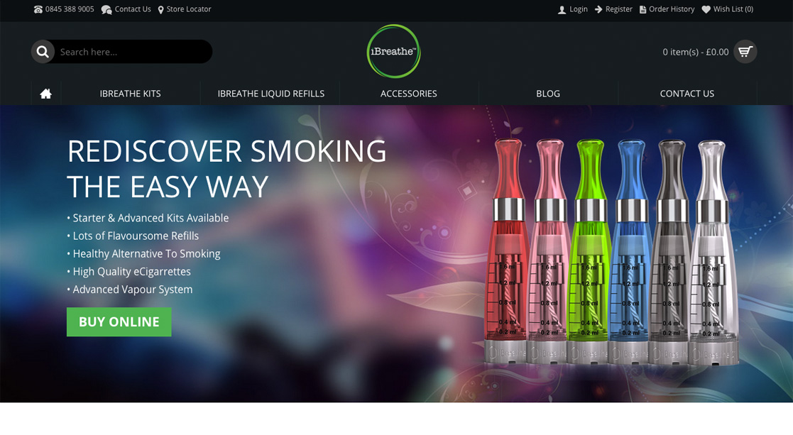 iBreathe homepage