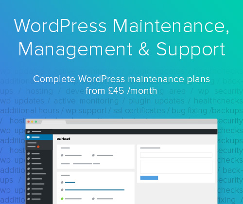 WordPress Maintenance Plans